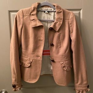 J. Crew tan 100% wool blazer